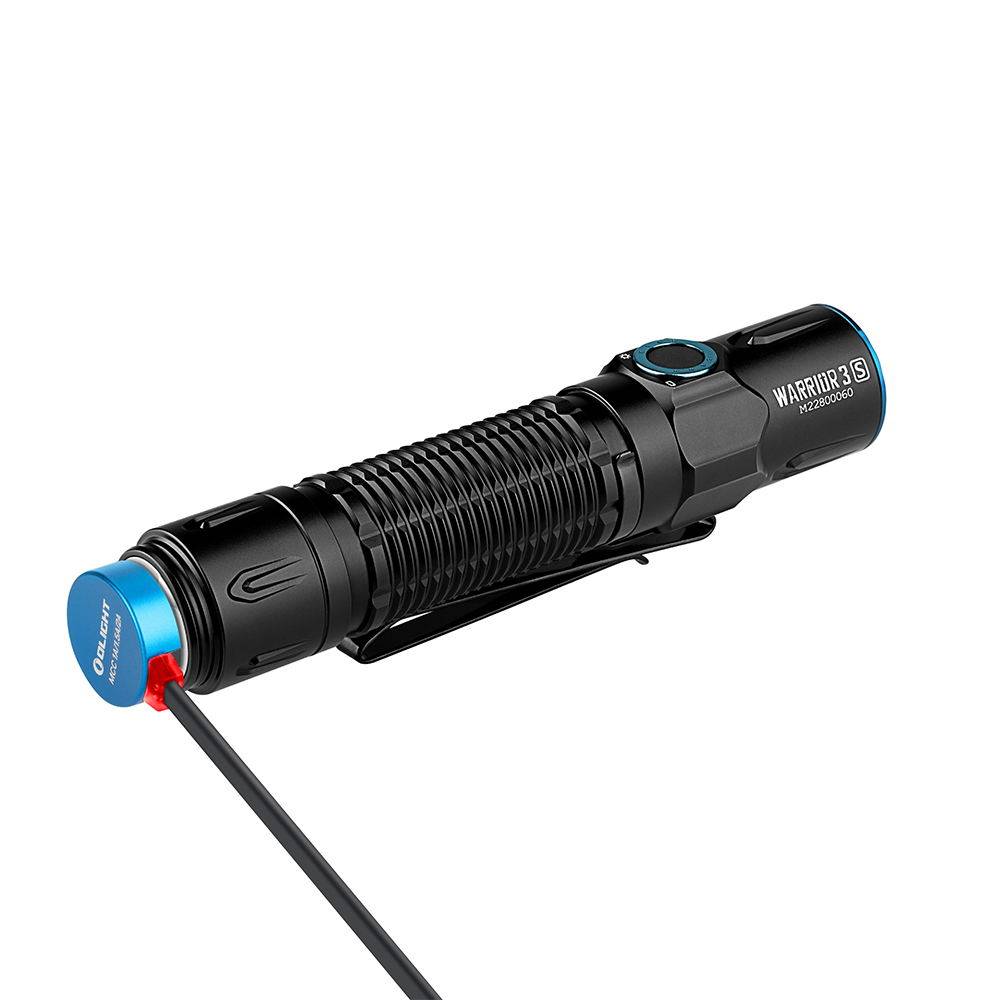 OLight Warrior 3S LED Lampe de poche avec étui , avec clip ceinture à  batterie 2300 lm 176 g X521542